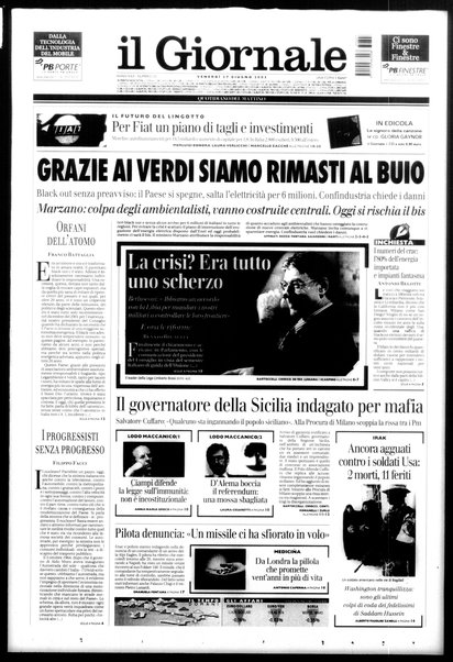 Il giornale : quotidiano del mattino